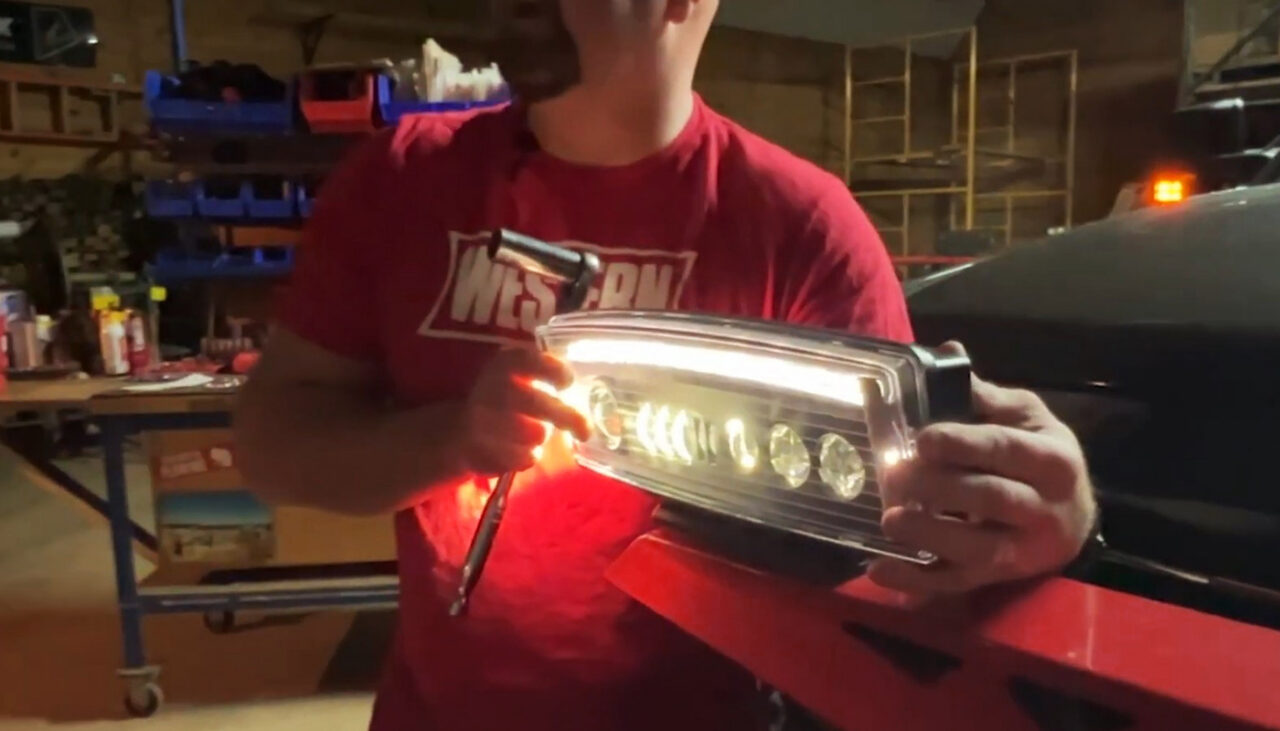 aim snowplow headlights properly