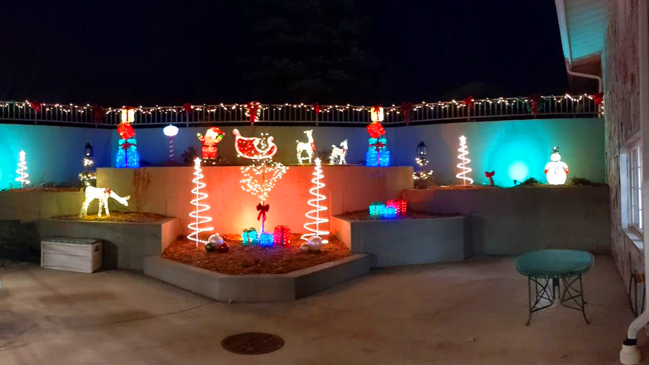 Christmas lights at West Bend Cedar Community