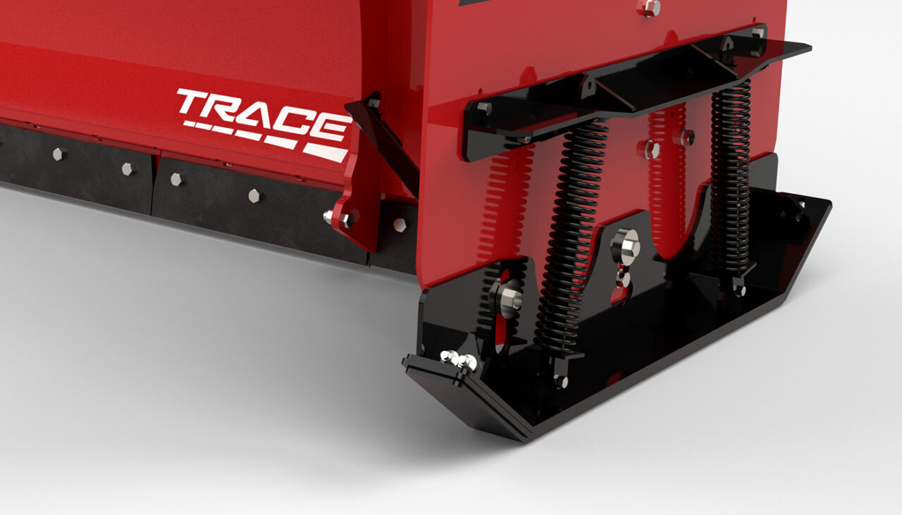 pile driver reversible side plate and bolt on ski