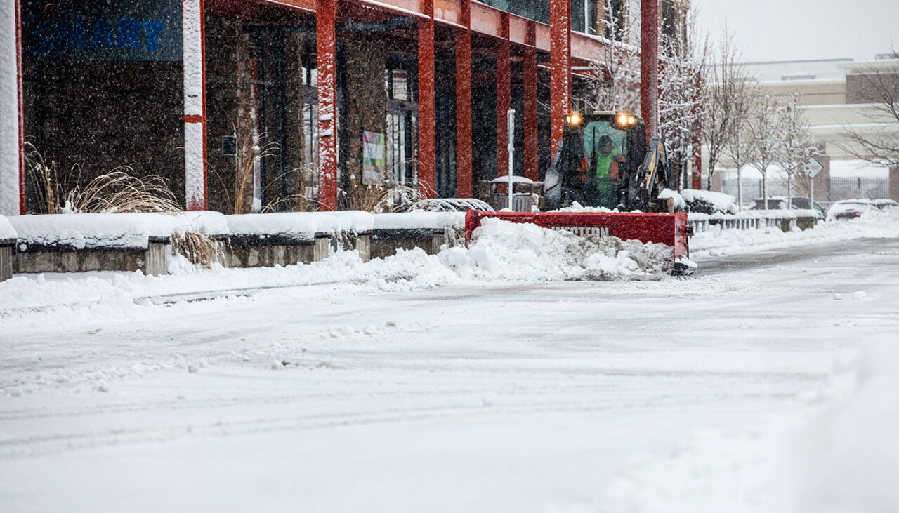 PILE DRIVER XL Skid-Steer Pushing Snow Storefront