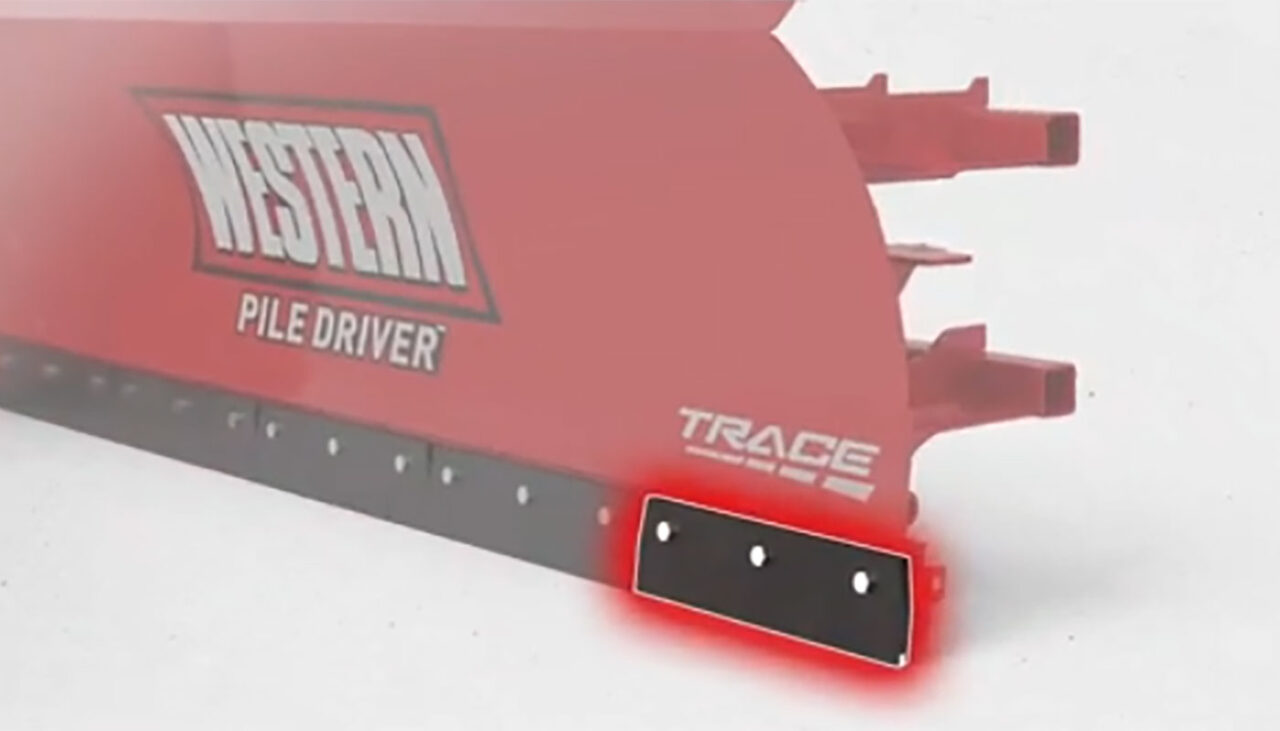 Western PILE DRIVER XL hydraulic pusher carbide edge