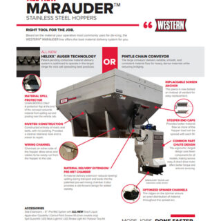 marauder stainless steel sell sheet cover