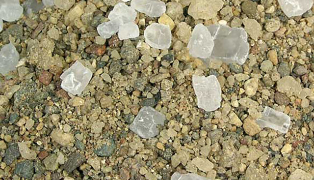50/50 salt and sand mix